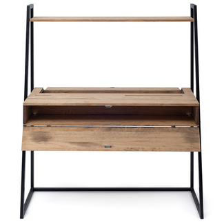 Tocador Industrial Negro Efecto Vintage
