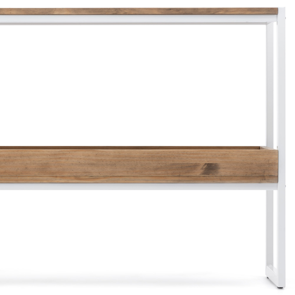 Consola iCub ECO Box Furniture Blanca Efecto Vintage con Bandeja  