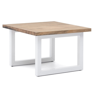 Mesa Auxiliar iCub Strong ECO Box Furniture Blanco Efecto Vintage 