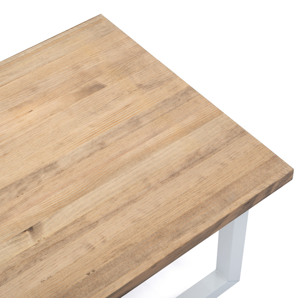 Mesa Auxiliar iCub Strong ECO Box Furniture Blanco Efecto Vintage 