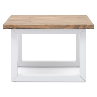 Mesa Auxiliar iCub Strong ECO Box Furniture Blanco Efecto Vintage 