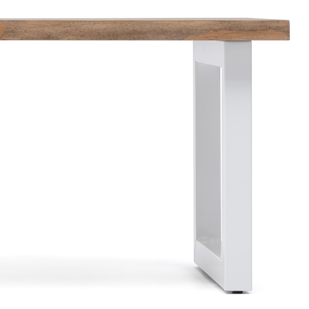 Mesa de Centro iCub Strong ECO Box Furniture Blanco Efecto Vintage 