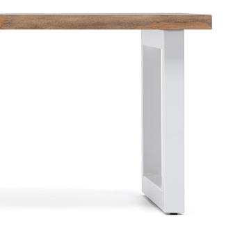 Mesa de Centro iCub Strong ECO Box Furniture Blanco Efecto Vintage 