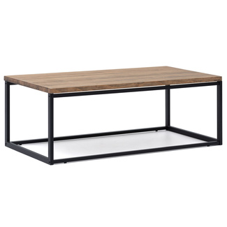 Mesa de Centro iCub U Big Wood Negra efecto vintage estilo industrial Box Furniture