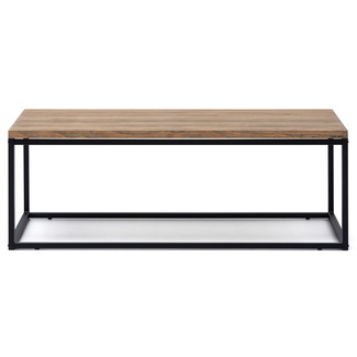 Mesa de Centro iCub U Big Wood Negra efecto vintage estilo industrial Box Furniture