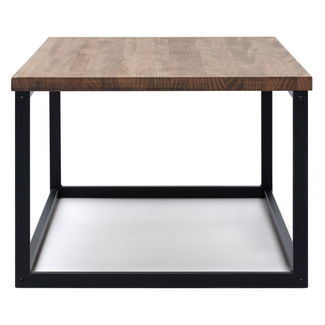 Mesa de Centro iCub U Big Wood Negra efecto vintage estilo industrial Box Furniture