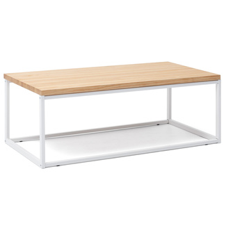 Mesa de Centro iCub U Industrial Blanco Natural