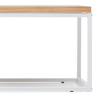 Mesa de Centro iCub U Industrial Blanco Natural