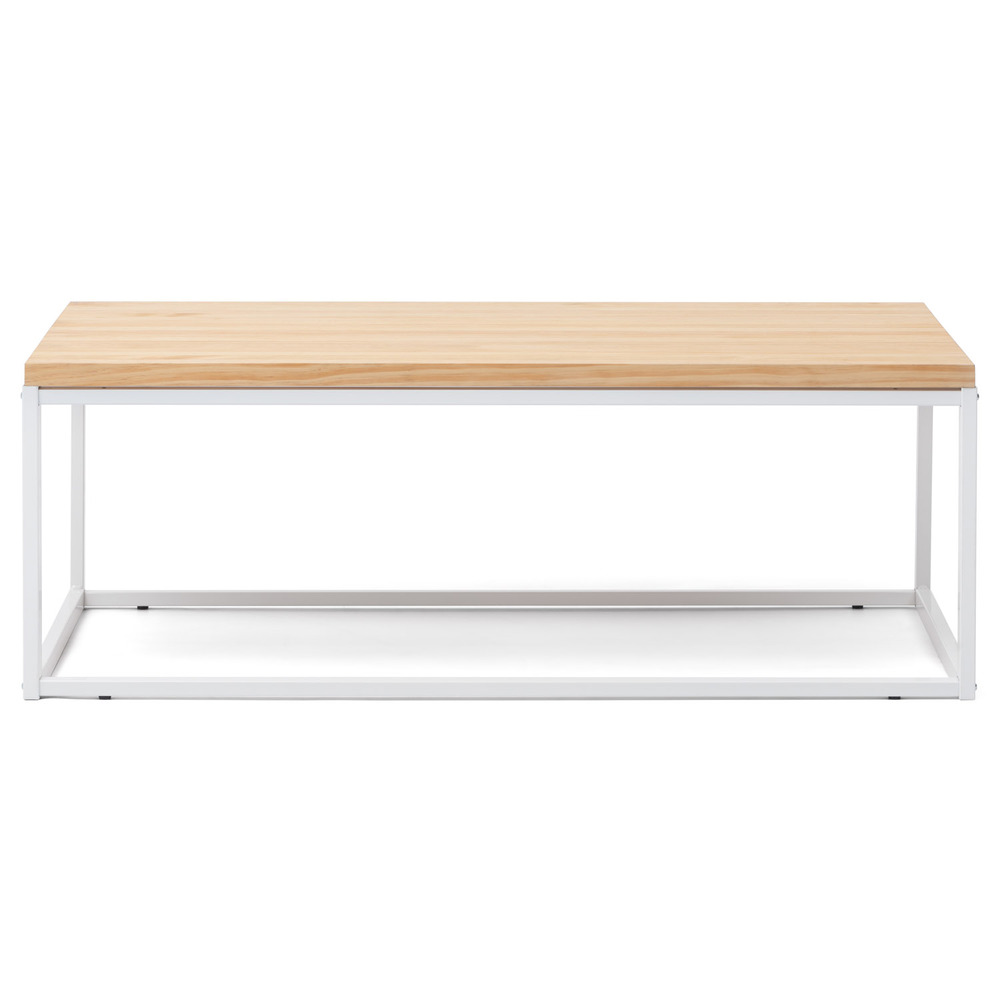 Mesa de Centro iCub U Industrial Blanco Natural