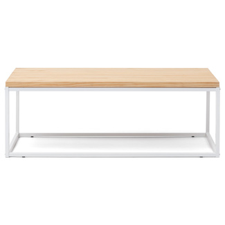 Mesa de Centro iCub U Industrial Blanco Natural