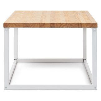 Mesa de Centro iCub U Industrial Blanco Natural
