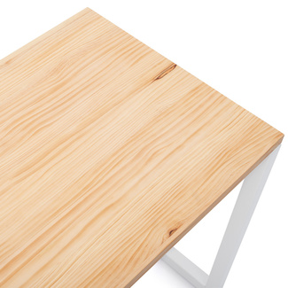 Mesa iCub Strong ECO con Cajón Blanco Natural 