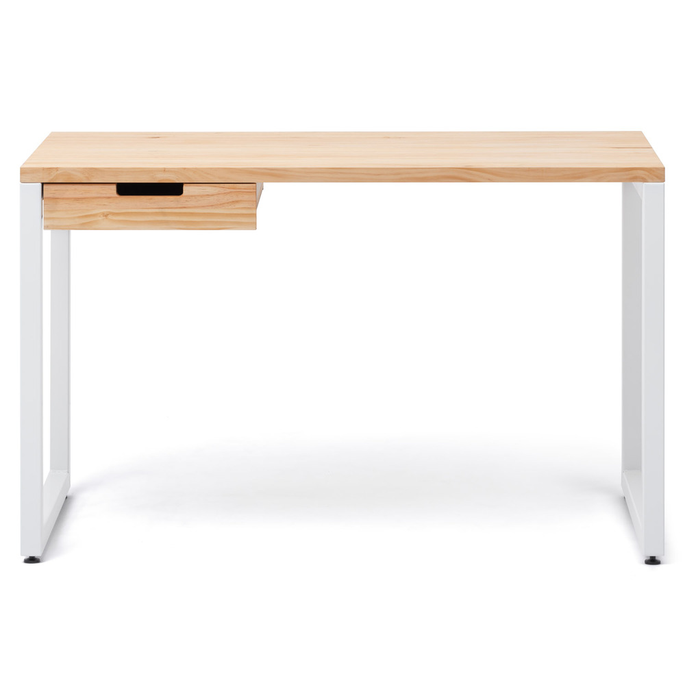 Mesa iCub Strong ECO con Cajón Blanco Natural 