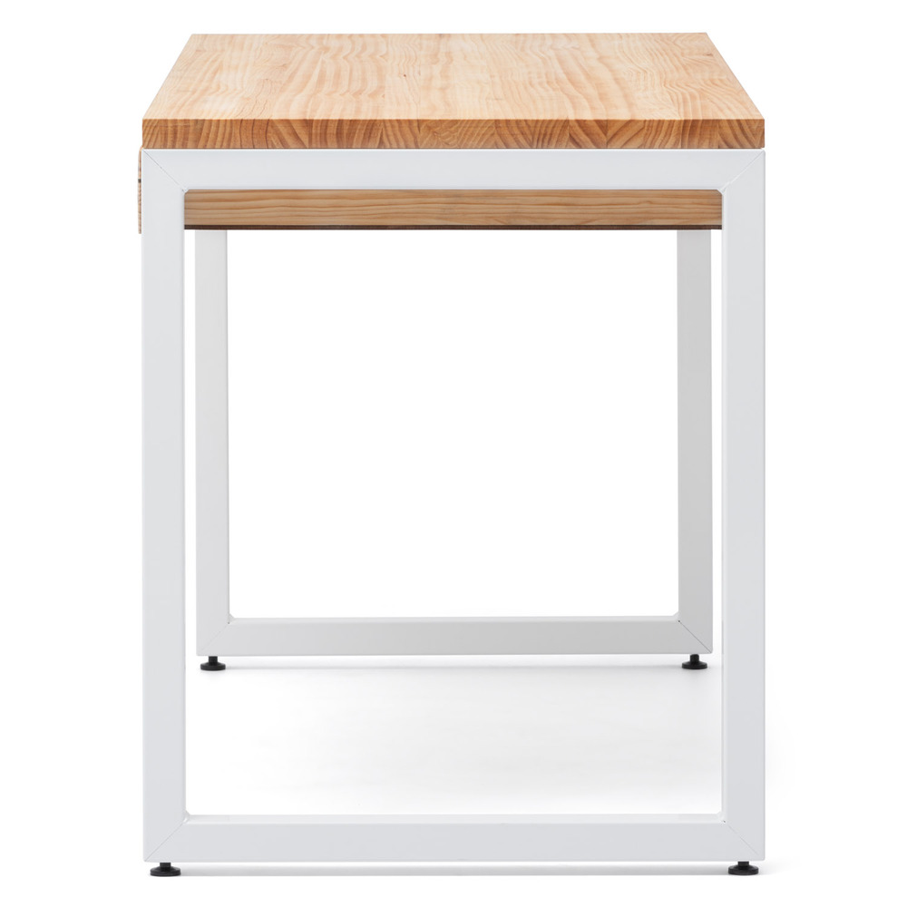 Mesa iCub Strong ECO con Cajón Blanco Natural 