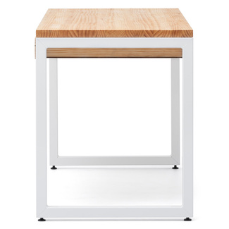 Mesa iCub Strong ECO con Cajón Blanco Natural 