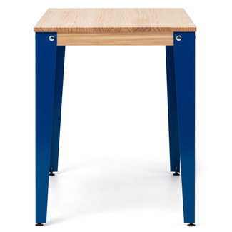 Mesa Lunds Industrial ECO Tablero Natural Patas Azules  