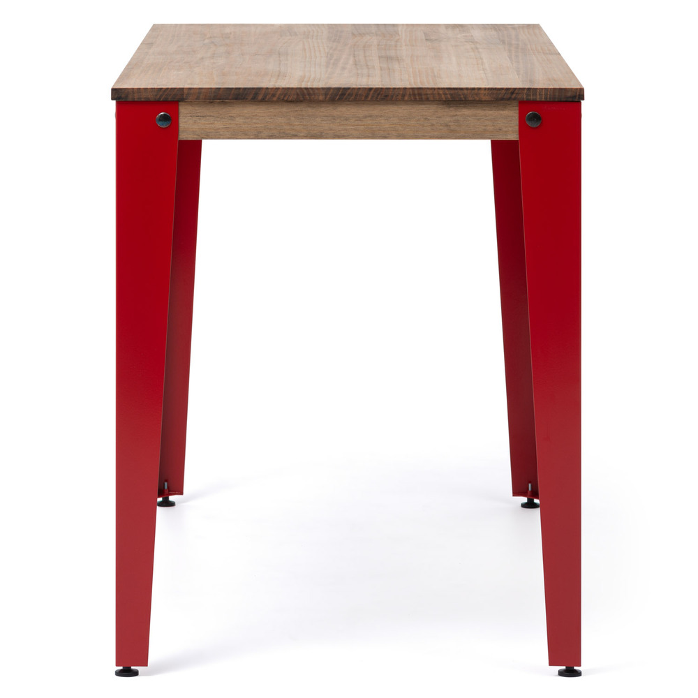 Mesa Lunds Industrial ECO Tablero Efecto Vintage Patas Rojas