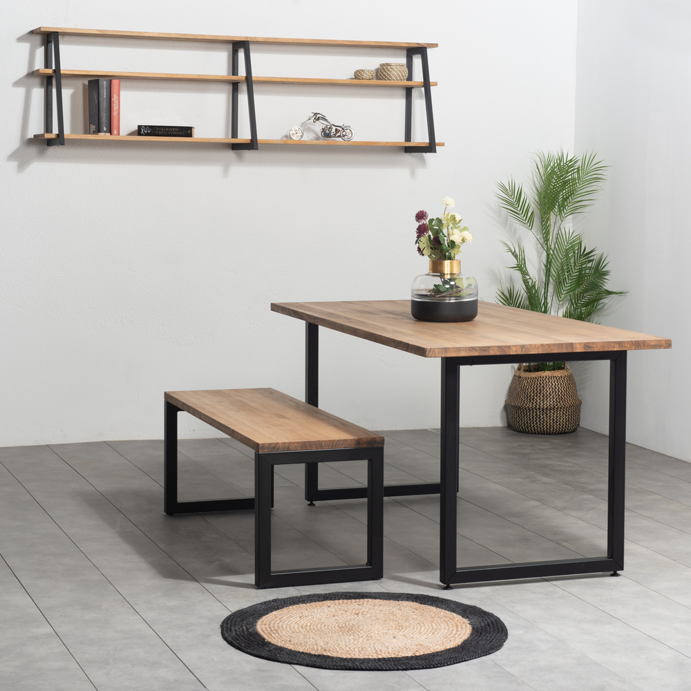 Banco iCub Strong ECO Industrial Negro Efecto Vintage Box Furniture  