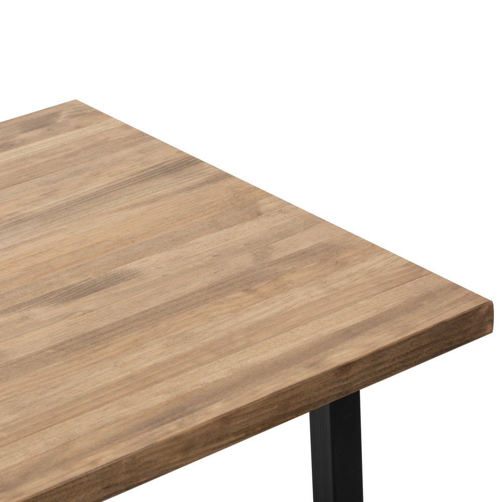 Mesa Comedor iCub Strong ECO Box Furniture Negro Efecto Vintage 