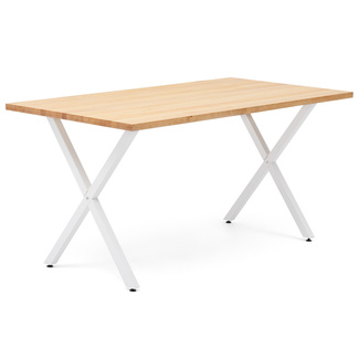 Mesa Estudio Industrial Pata X ECO Box Furniture Blanco Natural