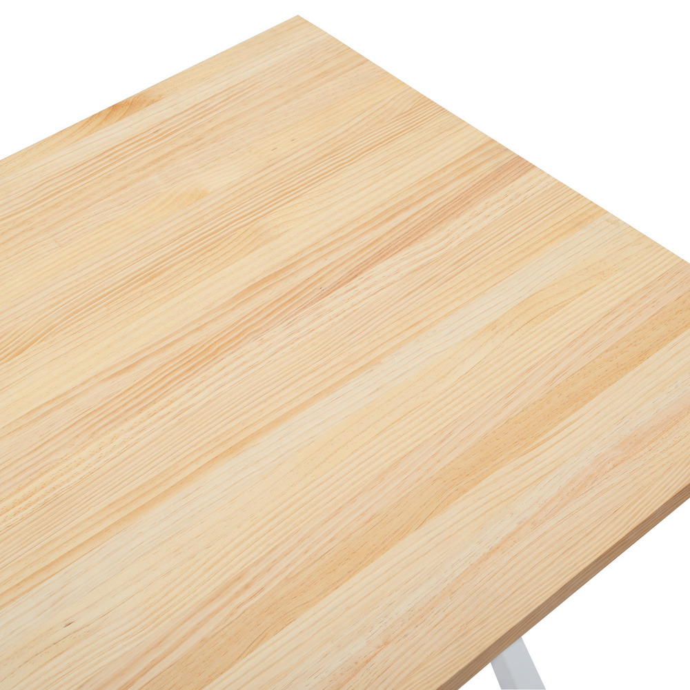 Mesa Estudio Industrial Pata X ECO Box Furniture Blanco Natural