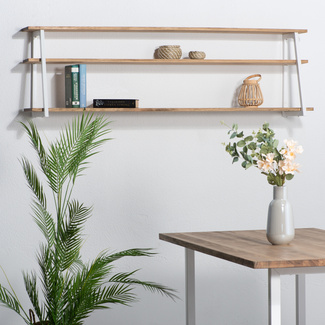 Mesa Comedor iCub Strong ECO Box Furniture Blanco Efecto Vintage 
