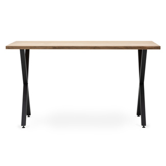 Mesa Comedor Industrial ECO Pata X Box Furniture Negro Efecto Vintage