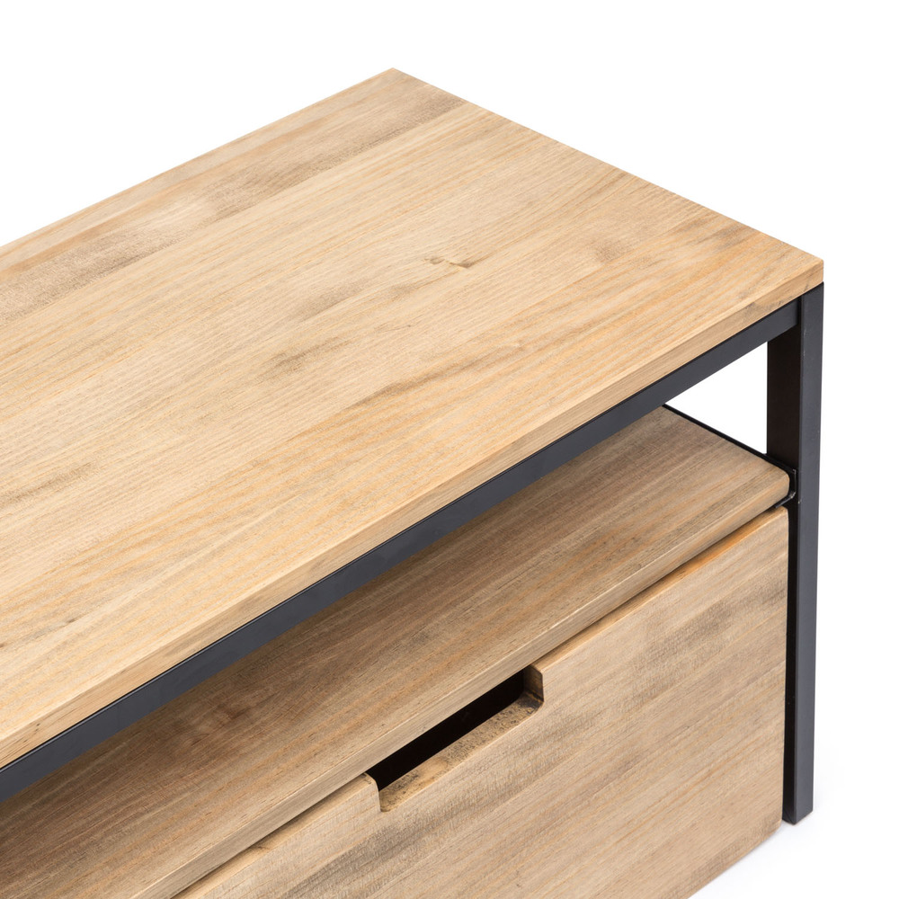 Mueble de TV Sostenible iCub Three con Estante y Cajón Extraíble Doble