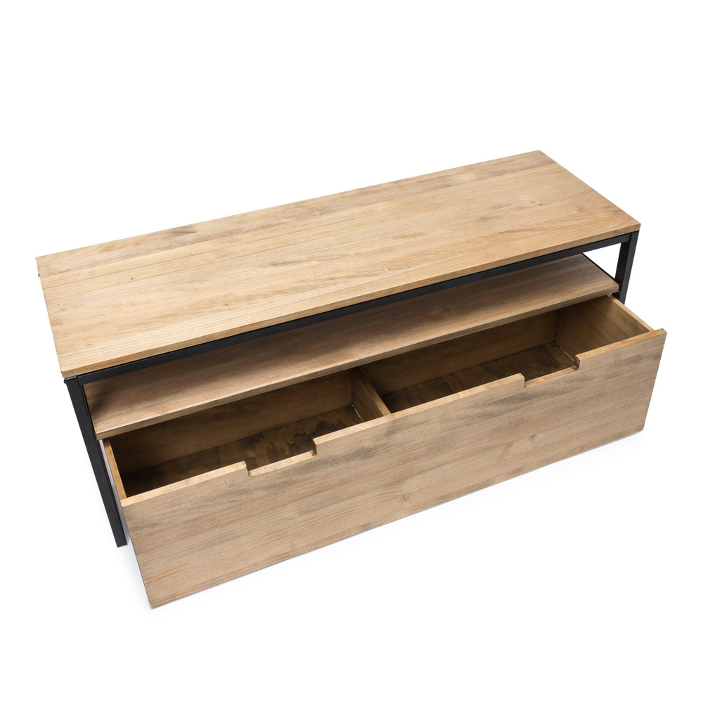 Mueble de TV Sostenible iCub Three con Estante y Cajón Extraíble Doble