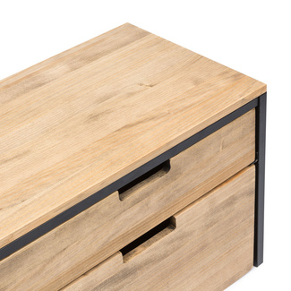 Mueble de TV iCub Three con Cajón Superior y Cajón Extraíble Doble