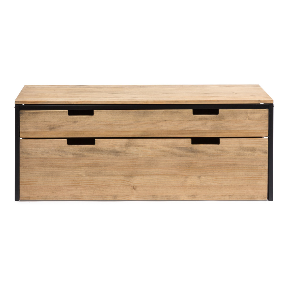 Mueble de TV iCub Three con Cajón Superior y Cajón Extraíble Doble
