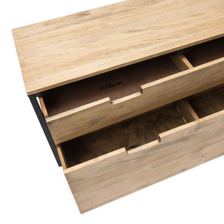 Mueble de TV iCub Three con Cajón Superior y Cajón Extraíble Doble