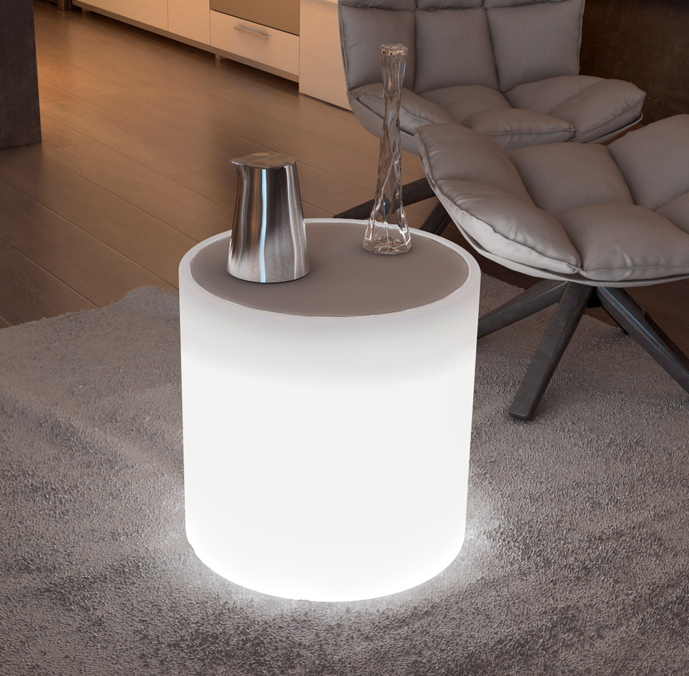 Puf Mesa Sundara Iluminada 43 x 43 cm