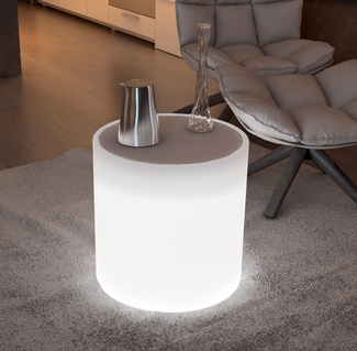 Puf Mesa Sundara Iluminada 43 x 43 cm