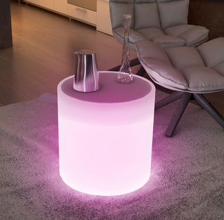 Puf Mesa Sundara Iluminada 43 x 43 cm