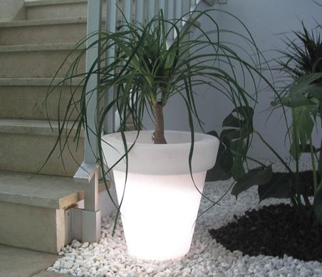 Jardinera Iluminada Redonda