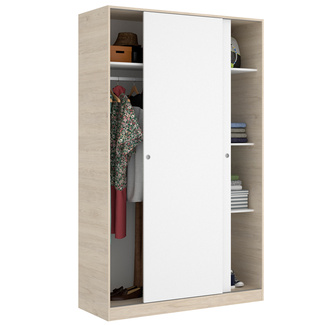 Armario Slide 2 Puertas Correderas Plus Bicolor 50 x 120 x 204 cm