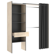 Kit Vestidor Suit 1 Cajón y Cortina 