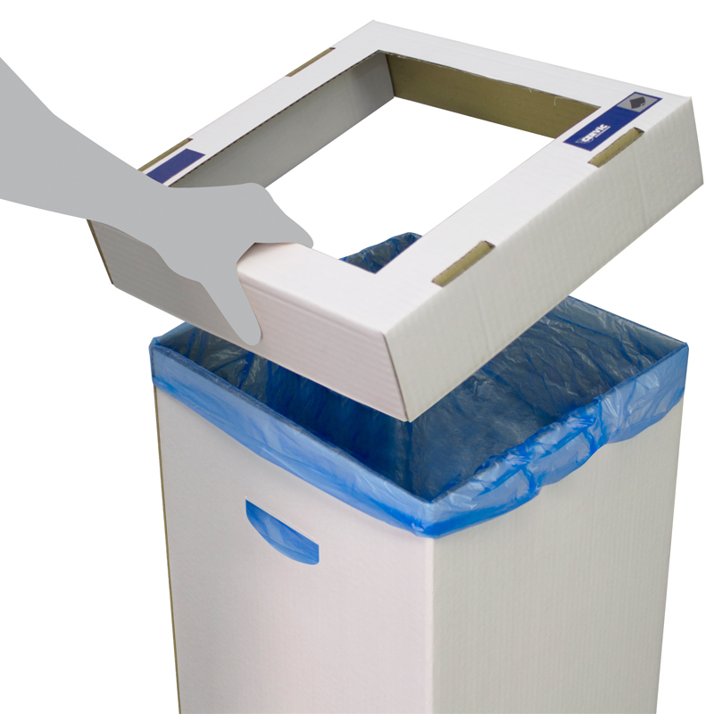 Papelera de Cartón Kraft Aneto 
