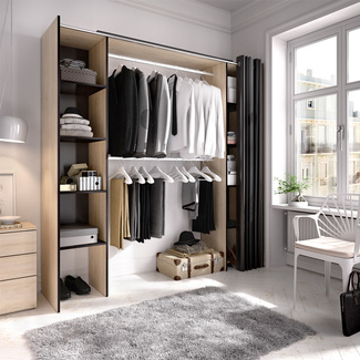 Kit Vestidor Suit con Cortina 