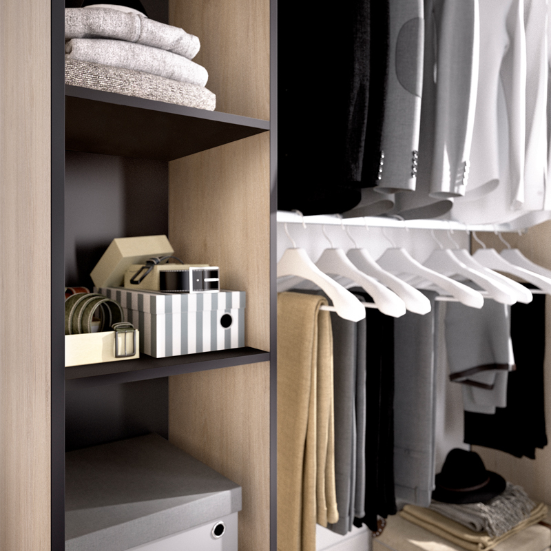 Kit Vestidor Suit con Cortina 