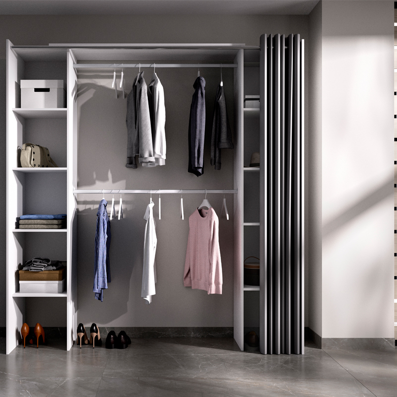 Kit Vestidor Suit con Cortina 