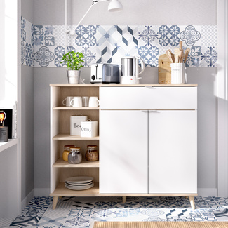 Mueble Auxiliar Wok con 2 Puertas y 1 Cajón