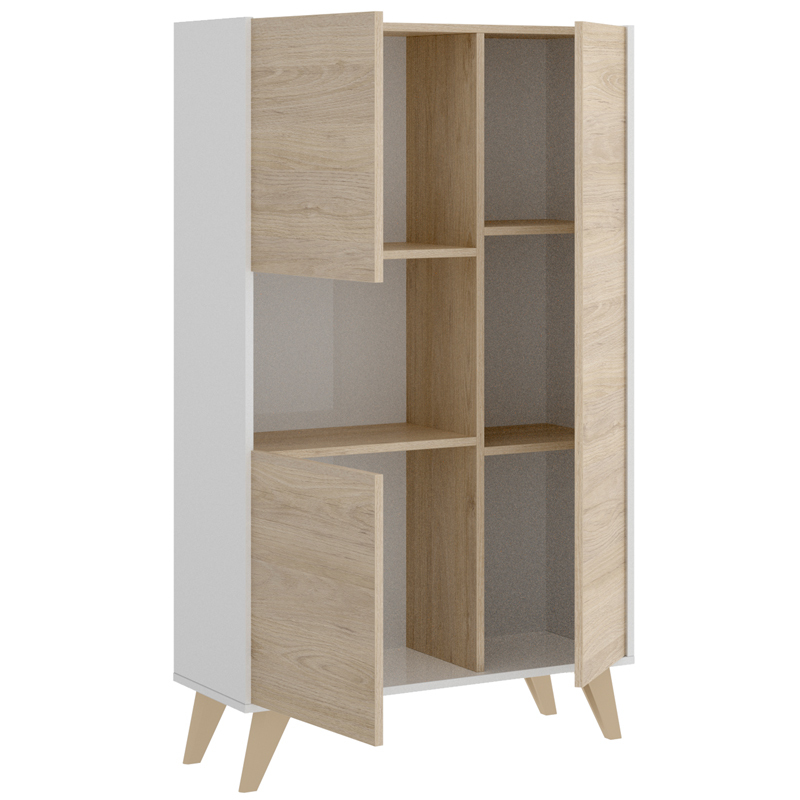Conjunto Salón de Televisión Ness 5 Blanco 