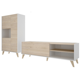 Conjunto Salón de Televisión Ness 5 Blanco 