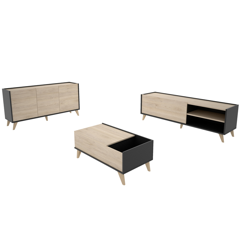 Conjunto Salón de Televisión Ness 6