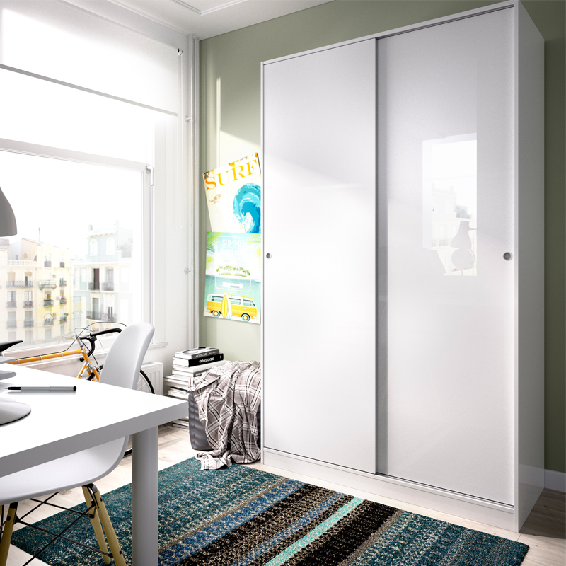 Armario Slide 2 Puertas Correderas Plus 50 x 120 x 204 cm