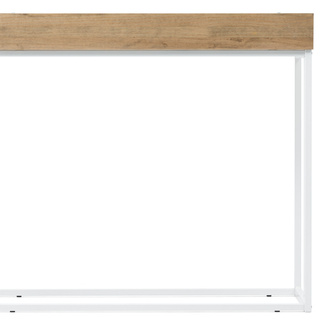 Recibidor iCub de Madera con 2 Huecos y tapa frontal Blanco Efecto Vintage Box Furniture