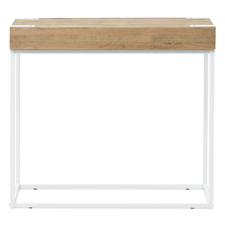Recibidor iCub de Madera con 2 Huecos y tapa frontal Blanco Efecto Vintage Box Furniture