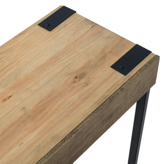 Recibidor iCub de Madera con 2 Huecos y tapa frontal Negro Efecto Vintage Box Furniture 